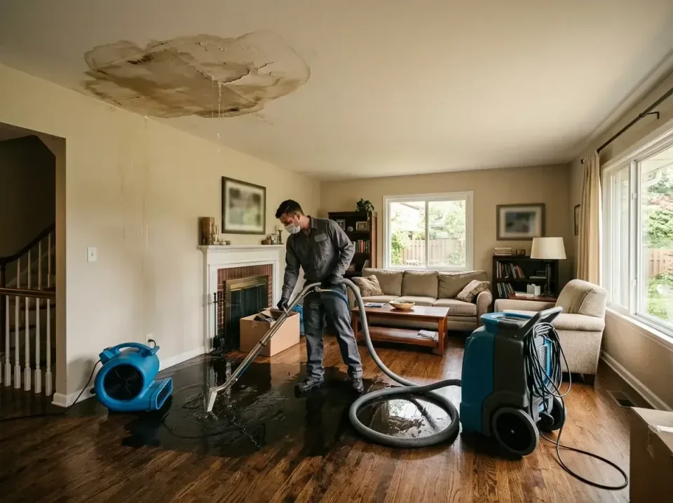 attic-pipe-burst-ceiling-drip-008 — frequently asked questions, Water Damage Restoration & Carpet Care in Underwood-Petersvi…